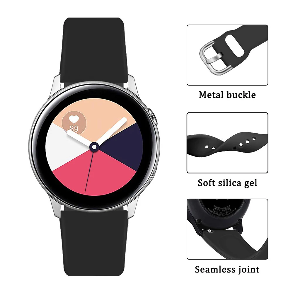 22mm 20mm Strap for Samsung Galaxy Watch 5/5 pro/4 44mm 40mm Active 2 Band Gear 3 Sport Bracelet Samsung Galaxy Watch4 46mm 42mm