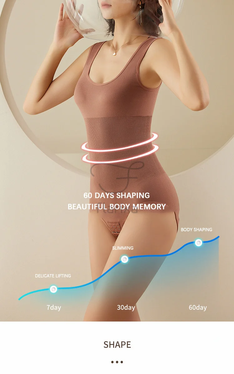 Flarixa Large Size One Piece Body Shapewear Waist Trainer Women's Corset Seamless Abdomen Pants Crotch Buckle Slimming Underwear