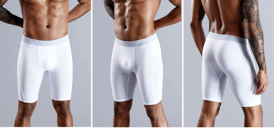 2023 New Style Cotton Boxer Long Leg Underwear For Man Shorts Big Size And Panties Homme Luxury Brand Boxerhomme Underpants