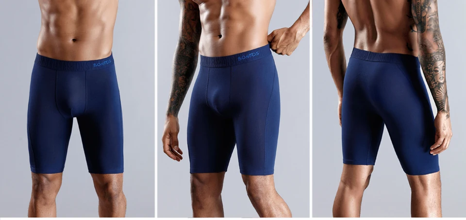 2023 New Style Cotton Boxer Long Leg Underwear For Man Shorts Big Size And Panties Homme Luxury Brand Boxerhomme Underpants