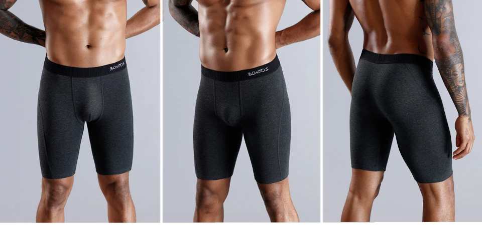 2023 New Style Cotton Boxer Long Leg Underwear For Man Shorts Big Size And Panties Homme Luxury Brand Boxerhomme Underpants