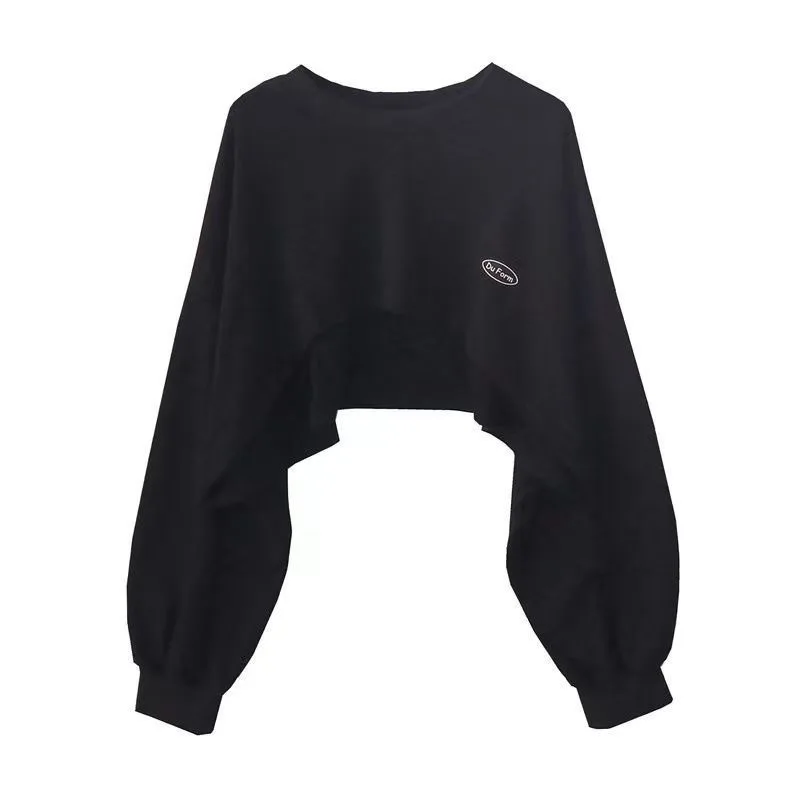 New Women Solid Color O-neck Long Sleeve Hoodie Sweatshirt Fashion Ladies Streetwear Slouch Pullover Jumper Tops