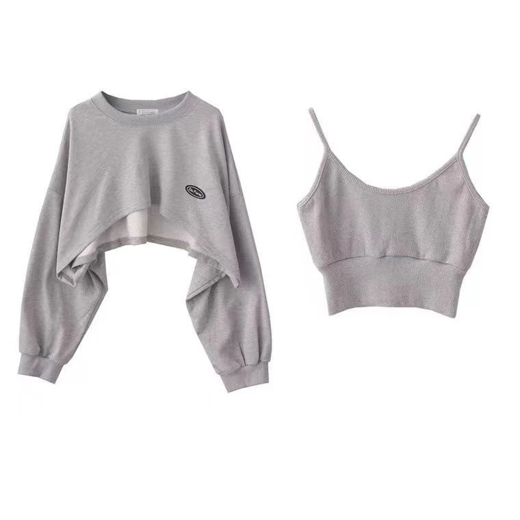 New Women Solid Color O-neck Long Sleeve Hoodie Sweatshirt Fashion Ladies Streetwear Slouch Pullover Jumper Tops