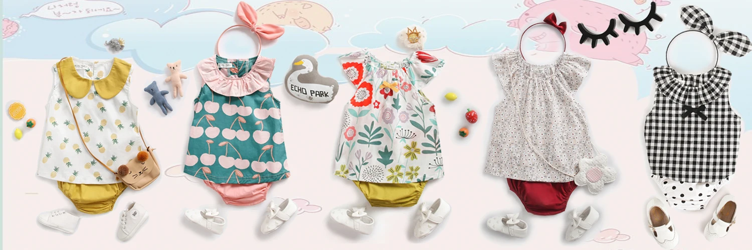 Sanlutoz Cute Printing Cotton Baby Boys Girls Clothes Sets Summer Infants Short Sleeve Tops + Shorts 2pcs