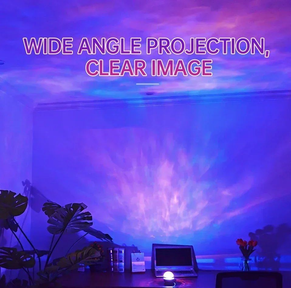 LED Galaxy Projector Light Multi-color Remote Control for Bedroom Decoration Christmas Star Projector Night Light New Year Gift