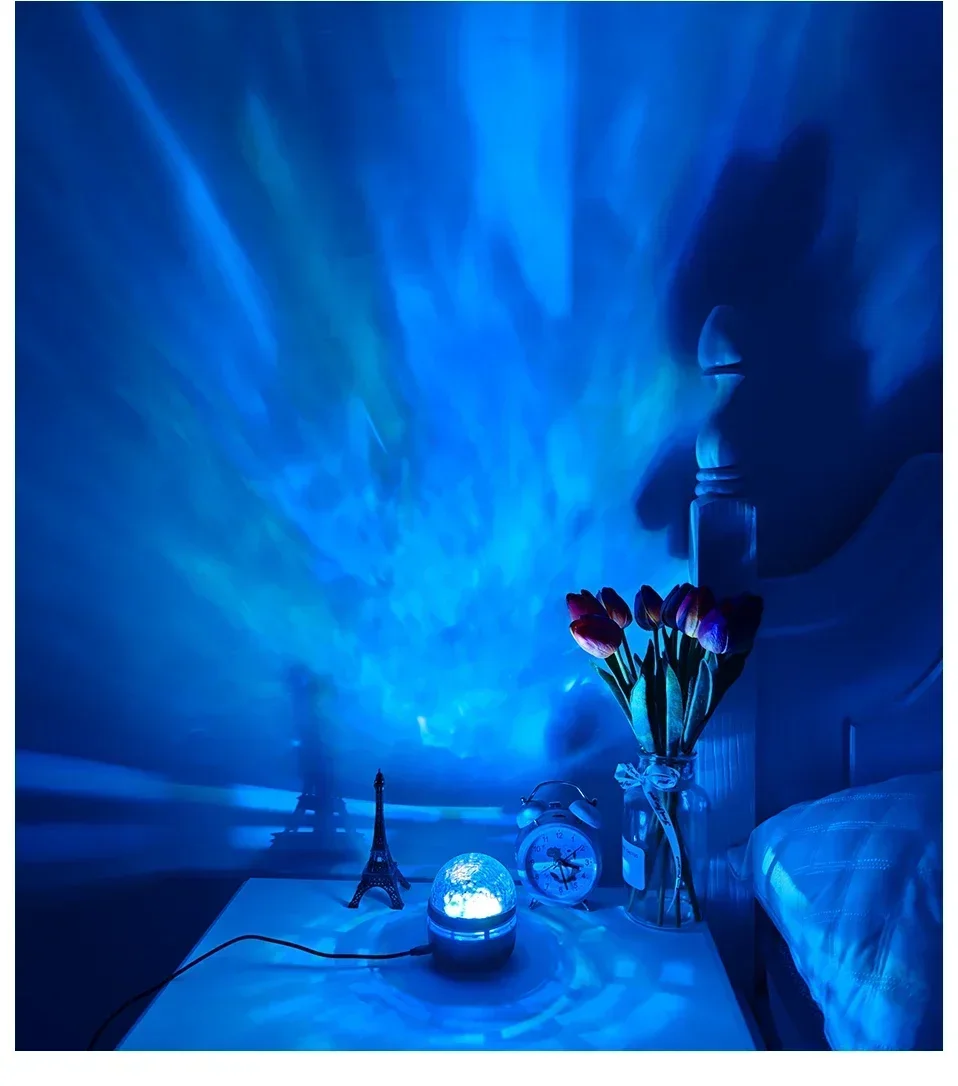 LED Galaxy Projector Light Multi-color Remote Control for Bedroom Decoration Christmas Star Projector Night Light New Year Gift