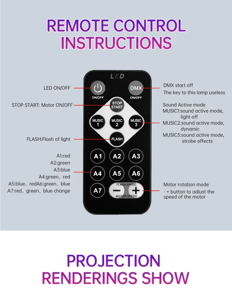 LED Galaxy Projector Light Multi-color Remote Control for Bedroom Decoration Christmas Star Projector Night Light New Year Gift