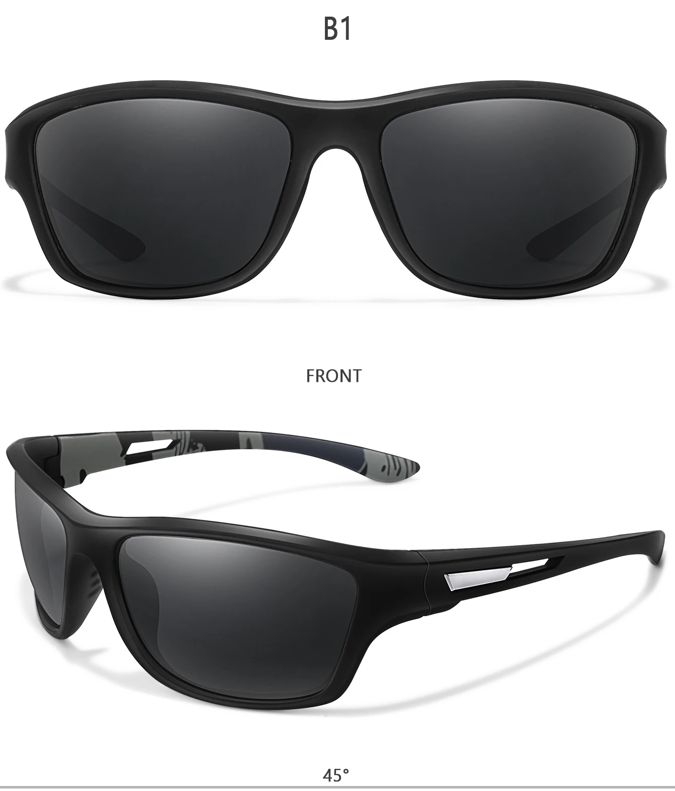 Men's Polarized Fishing Sunglasses Men Women Cycling Driving Hiking Sun Glasses Anti-glare UV400 Eyewear TAC Lens 1 PC