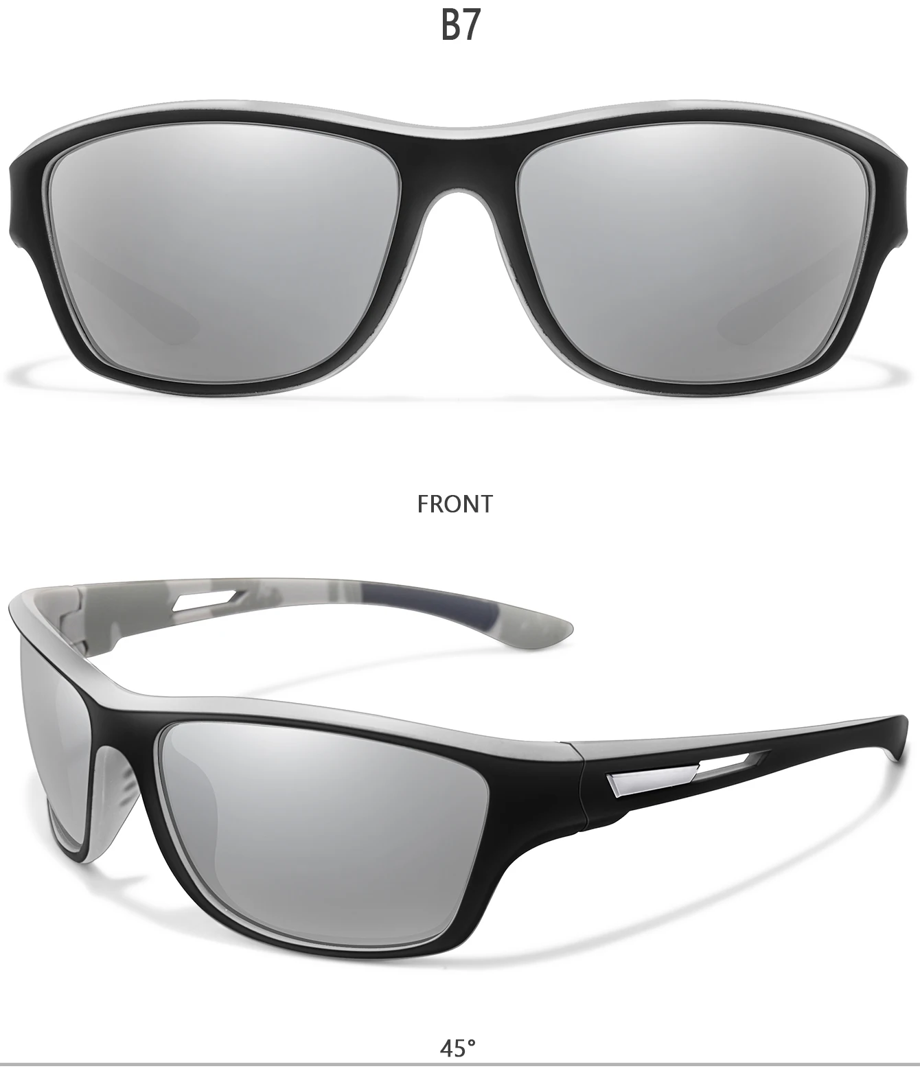 Men's Polarized Fishing Sunglasses Men Women Cycling Driving Hiking Sun Glasses Anti-glare UV400 Eyewear TAC Lens 1 PC