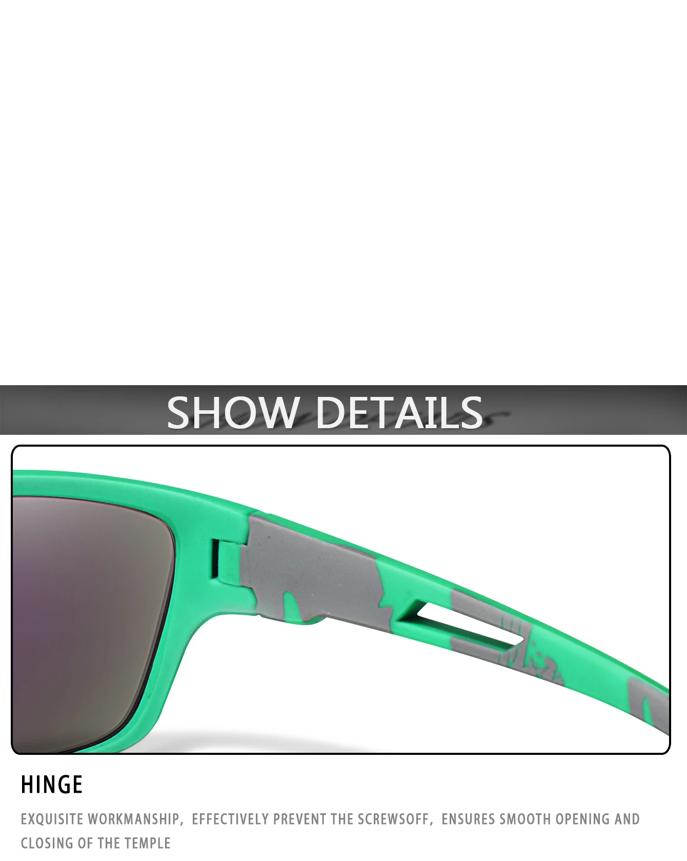 Men's Polarized Fishing Sunglasses Men Women Cycling Driving Hiking Sun Glasses Anti-glare UV400 Eyewear TAC Lens 1 PC