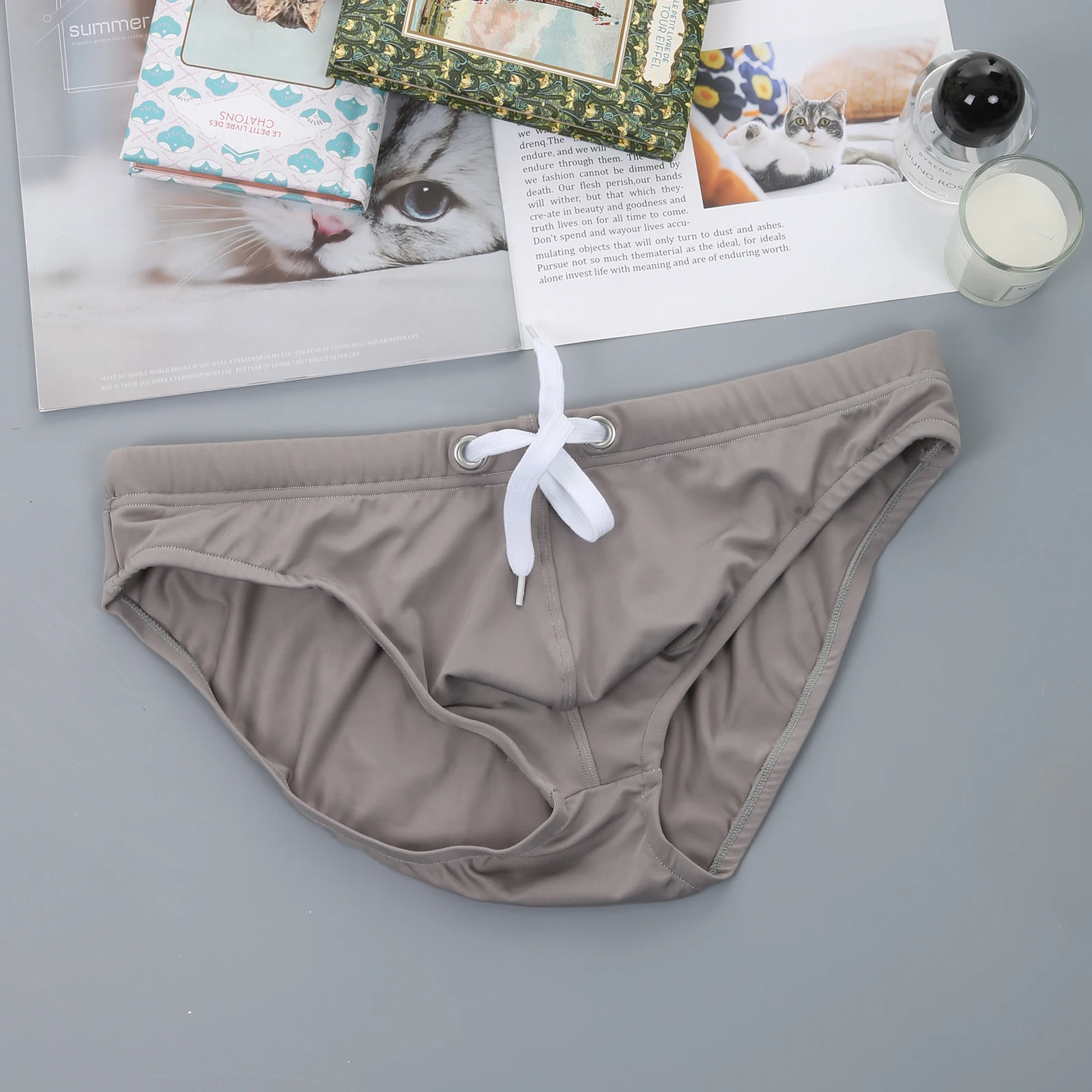 Men Sexy Briefs Swimming Trunks Swimwear Beach Wear Low Waist Underwear Beachwear Swimsuit Swim Shorts Quick Dry Underpants