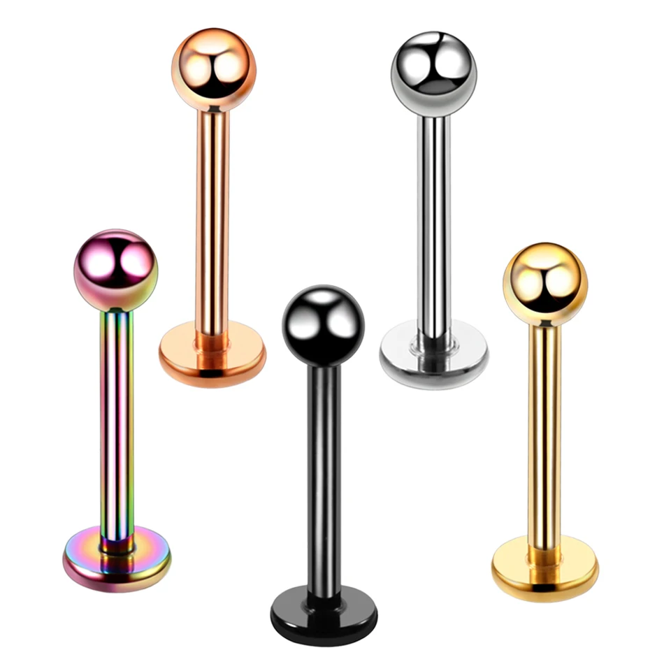 1PC Titanium Steel Black Seamless Hinged Nose Hoop Septum Clicker Piercings Lip Labret Ring Ear Cartilage Tragus Sexy Jewelry