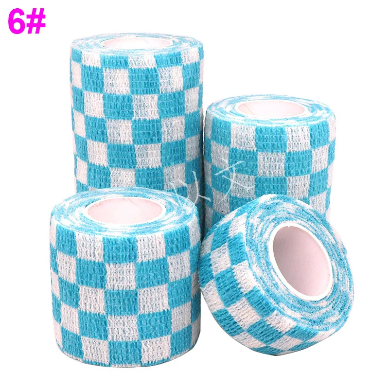 1 Pcs Printed Self Adhesive Elastic Bandage 4.8m Colorful Sports Wrap Tape for Finger Joint Knee First Aid Kit Pet Tape