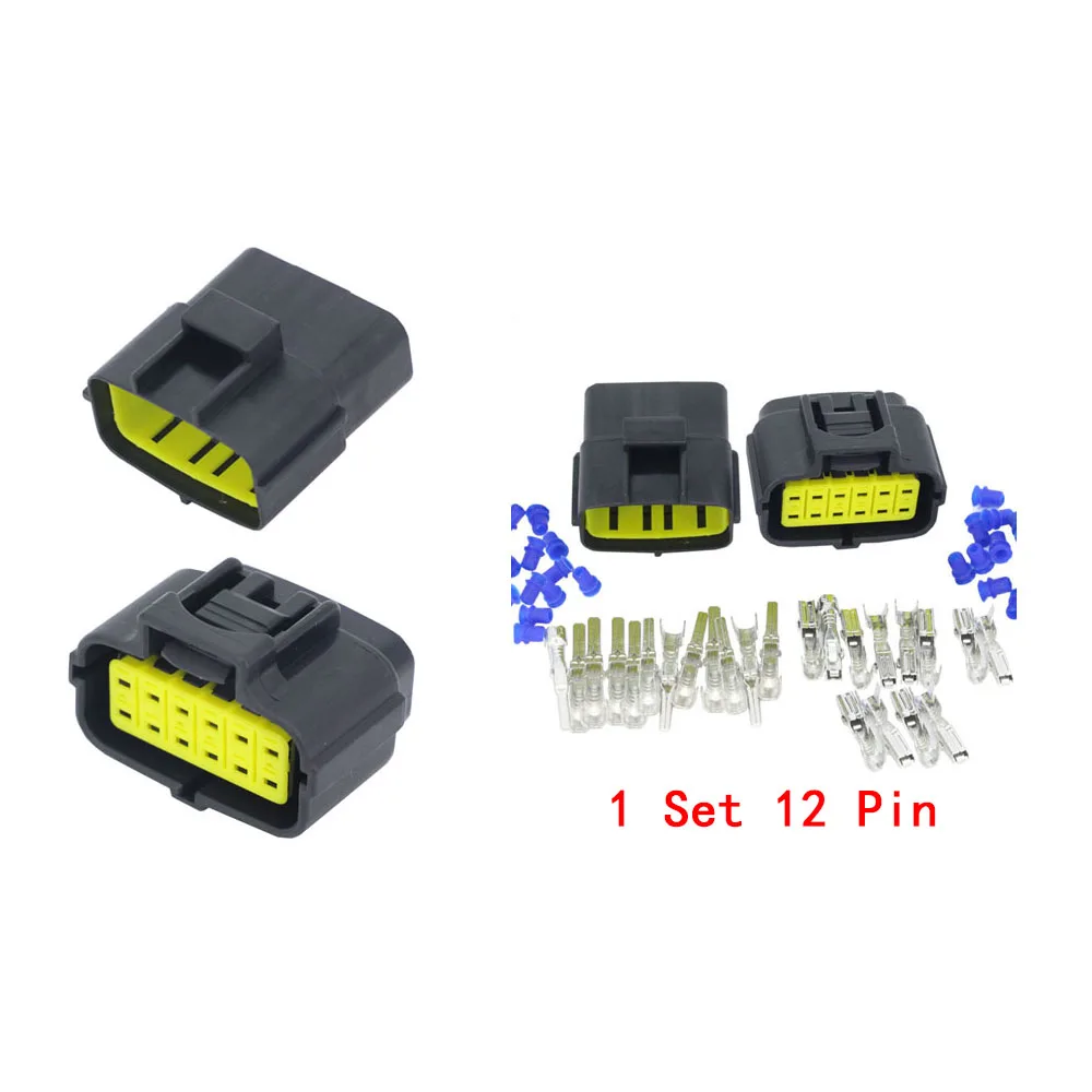 1.8mm 1/2/3/4/6/8/10/12/16Pin Connector Automotive Waterproof Electrical Wire Plug Oxygen Sensor Car Connector Male Female