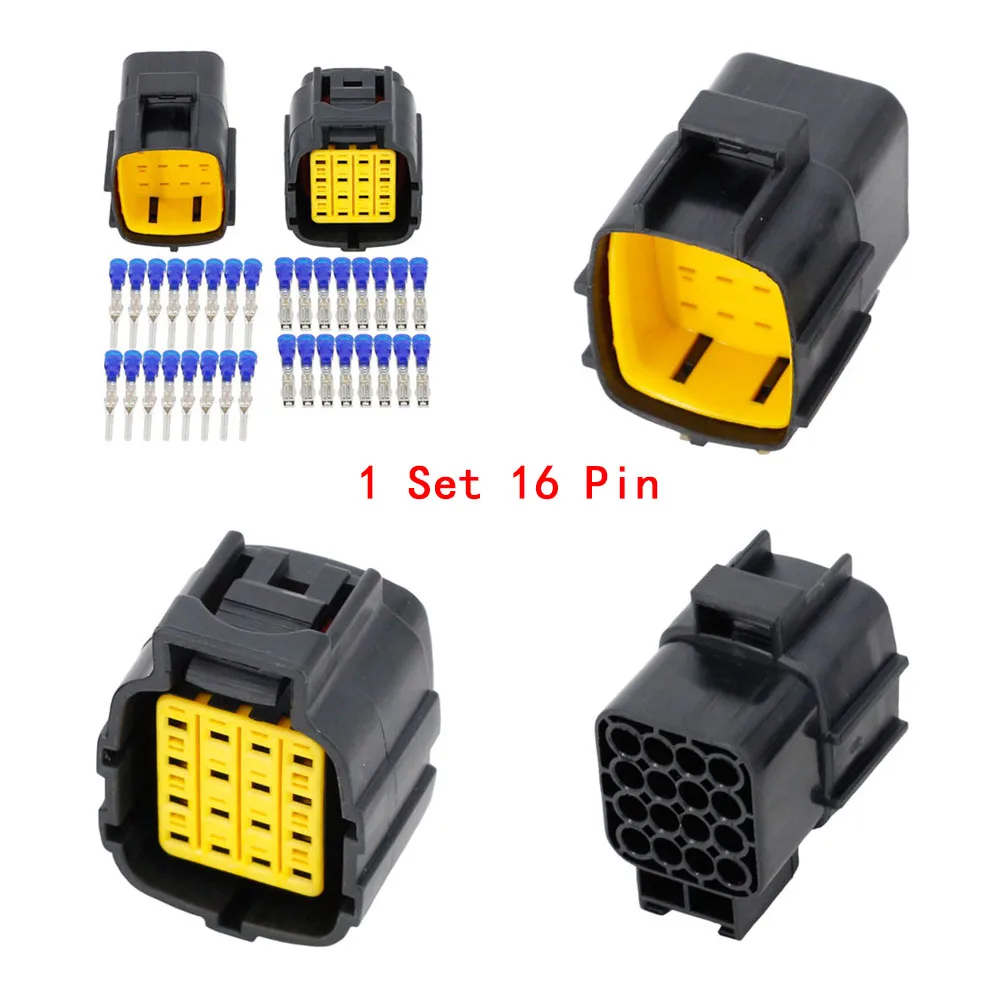 1.8mm 1/2/3/4/6/8/10/12/16Pin Connector Automotive Waterproof Electrical Wire Plug Oxygen Sensor Car Connector Male Female
