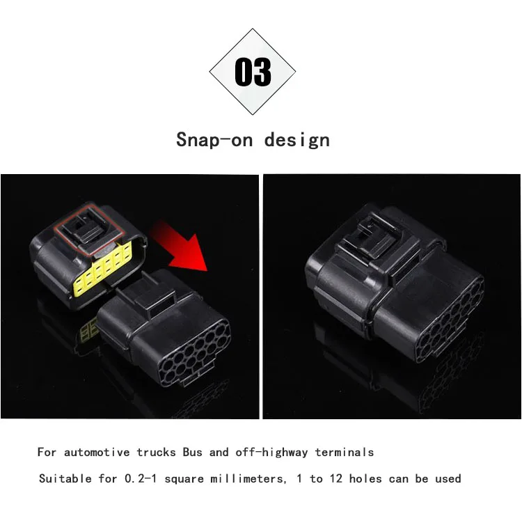 1.8mm 1/2/3/4/6/8/10/12/16Pin Connector Automotive Waterproof Electrical Wire Plug Oxygen Sensor Car Connector Male Female