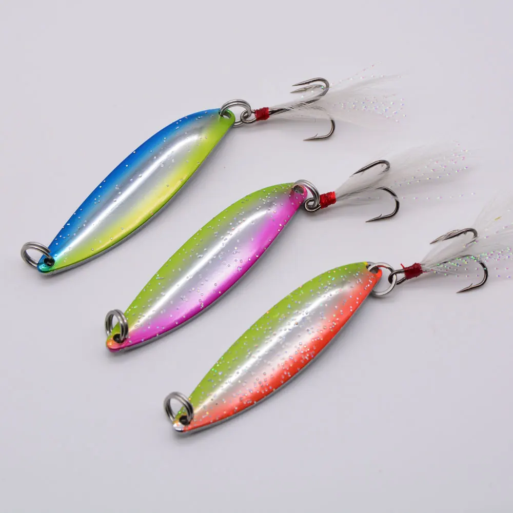 Balleo 5g 8g 14g 17g Spinner Spoon Matel Shell Fishing Lure Fishing Tackle
