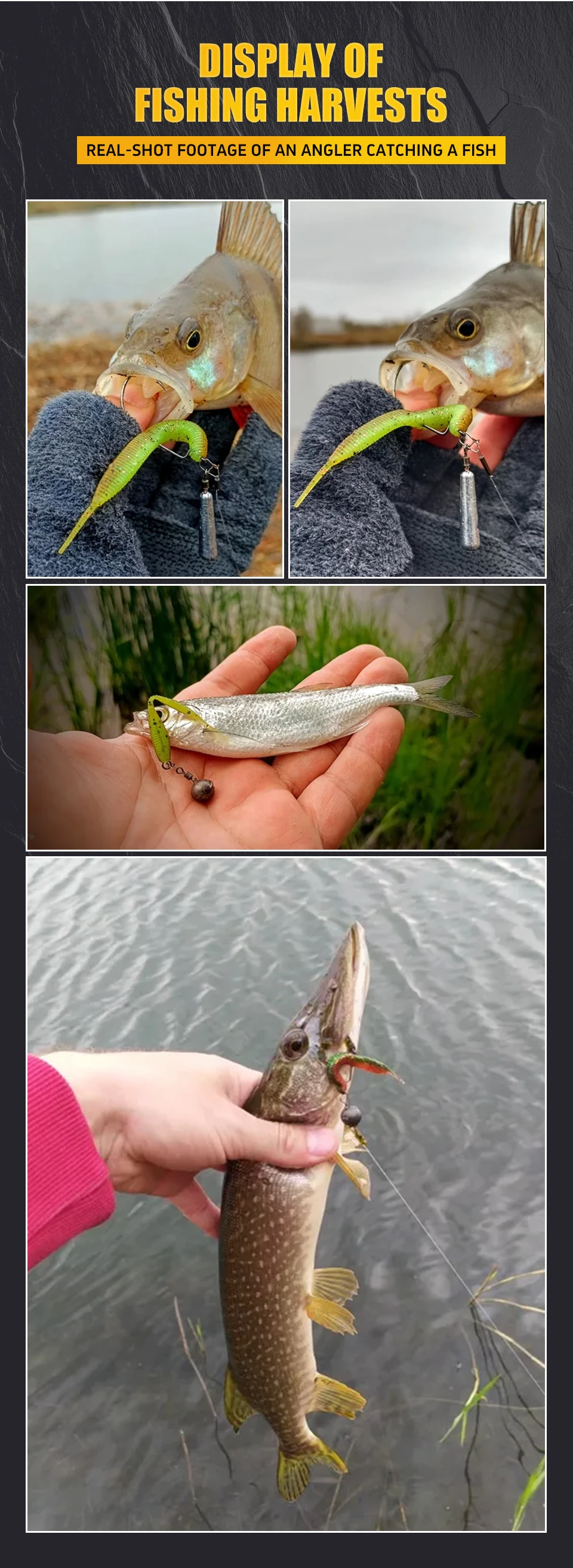 2019 new Supercontinent Needle-tailed straight worm now hot 100mm/10pcs Double Color Silicone Bait