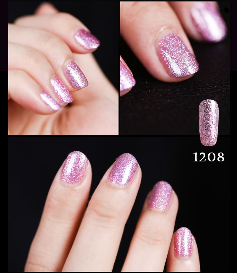 Venalisa 12ml TPO FREE Diamond Top Coat Supply Nail Art Enamel Gel Nail Polish Shining Glitter Sequin Starry Platinum Paint Gel