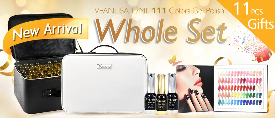 Venalisa 12ml TPO FREE Diamond Top Coat Supply Nail Art Enamel Gel Nail Polish Shining Glitter Sequin Starry Platinum Paint Gel