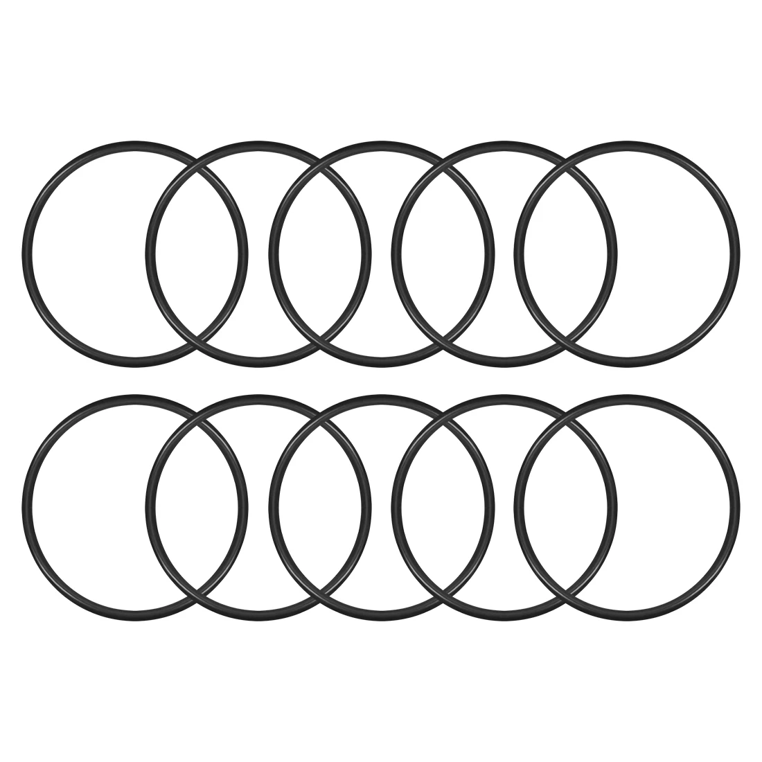 10pcs NBR O Ring Seal Gasket Thickness CS 2mm OD 38~70mm Nitrile Rubber O-Rings Seal Rings Sealing Gaskets Oil Resistance Washer