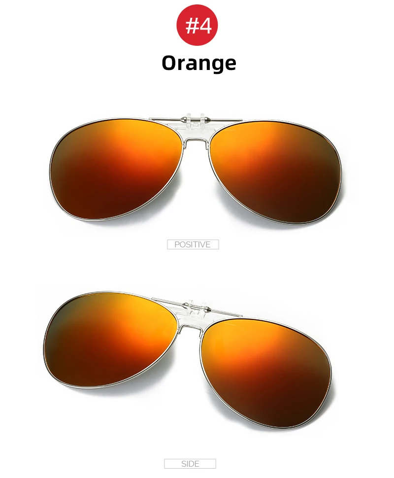 VIVIBEE Oversized Pilot Flip Up Clip on Sunglasses Polarized Men Driving Alloy Frame Big Size Women Aviation Glasses Clips