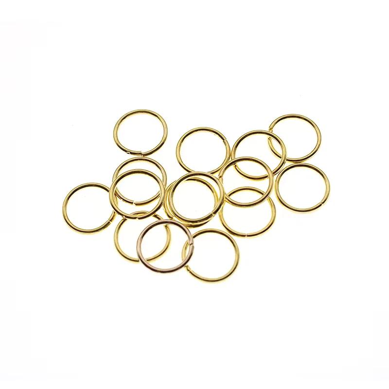 200-100Pcs 3-16mm Silver Gold Jump Rings Single Loops Open Jump Rings & Split Rings Connectors for DIY Bracelet Jewelry Making
