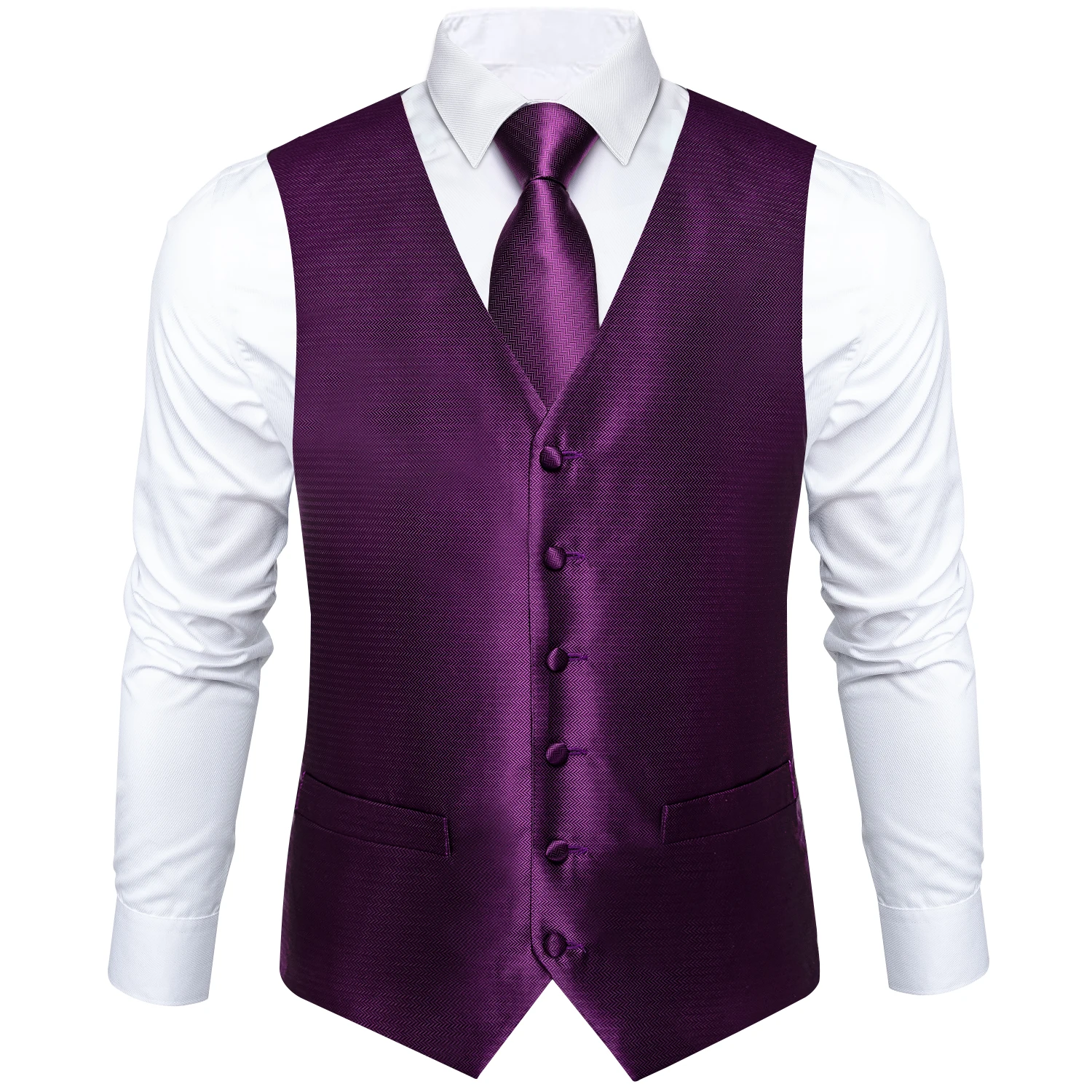 New Men's Vests Formal Dress Suit Vest Tie Set for Wedding Male Satin Burgundy Red Waistcoat Sleeveless Jacket Casual Top