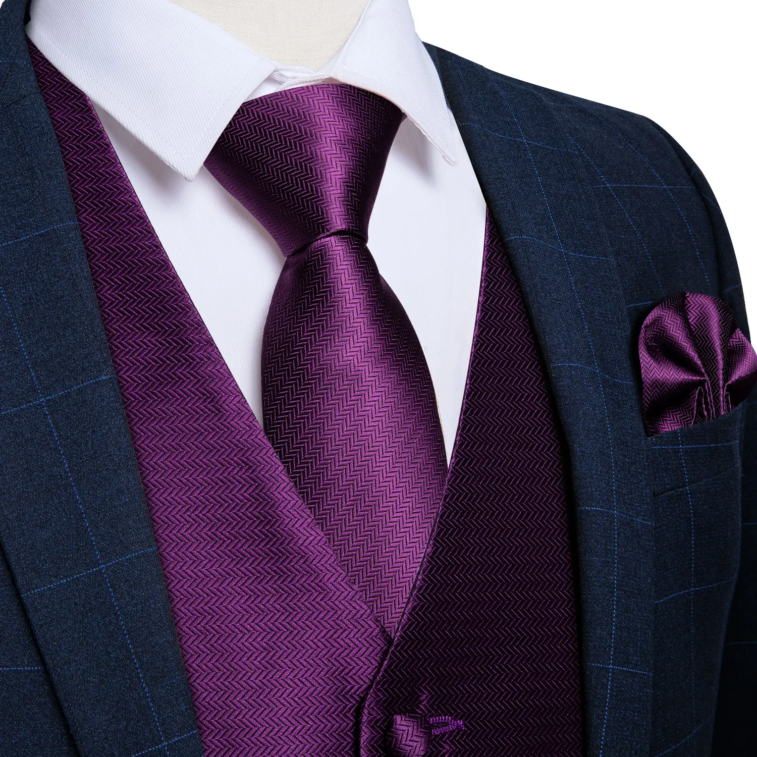 New Men's Vests Formal Dress Suit Vest Tie Set for Wedding Male Satin Burgundy Red Waistcoat Sleeveless Jacket Casual Top