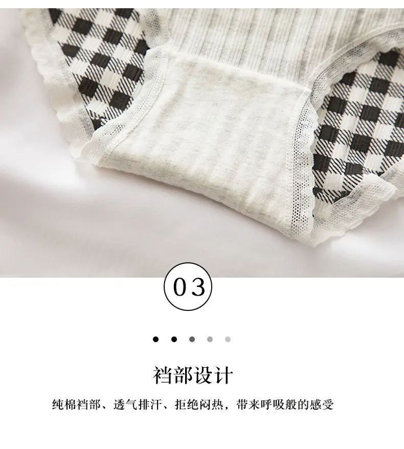 New Women Cotton Underwear Fashion Bow Comfort Briefs Lovely Girl Printed Panties Mid Waist Seamless Underpants Female Lingerie