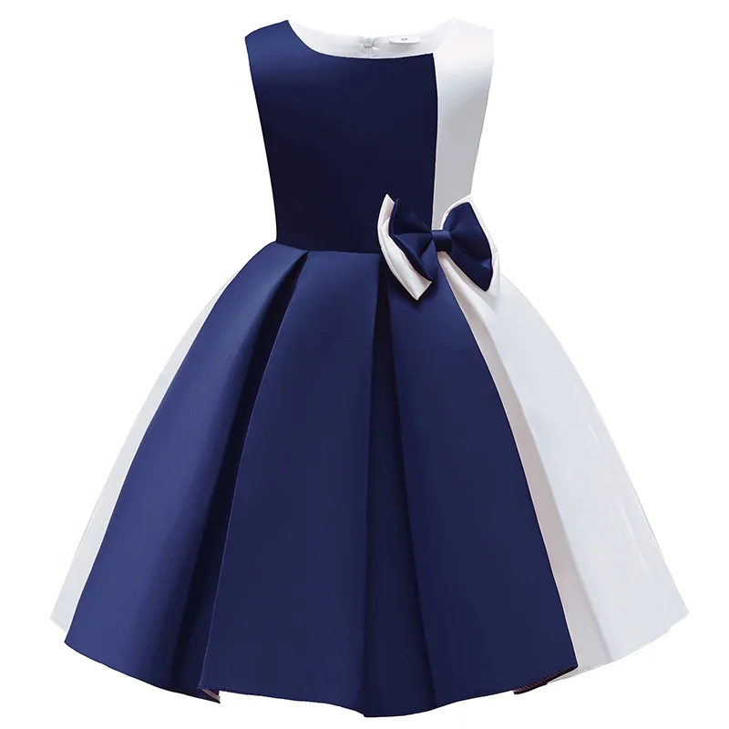 Baby Girls Flower Striped Dress For Girls Floral Wedding Party Dresses Kids Princess Christmas Dress Children Girls Clothing