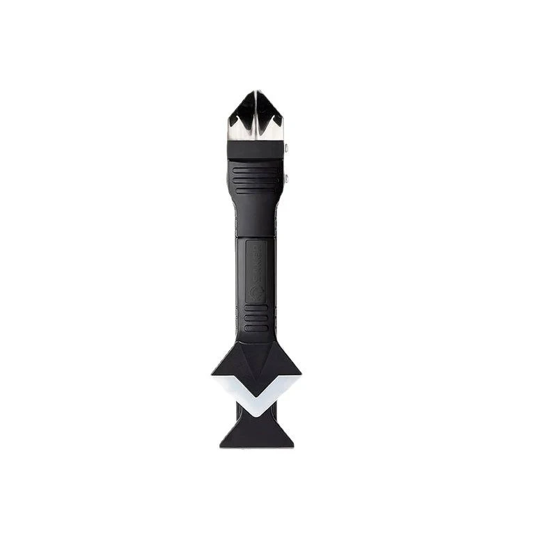 Silicone Scraper Squeegee Glue Remover Knife Caulking Angle Beauty Crack Trowel Tool Grout Scraper Kit with 5pcs Scraper Head