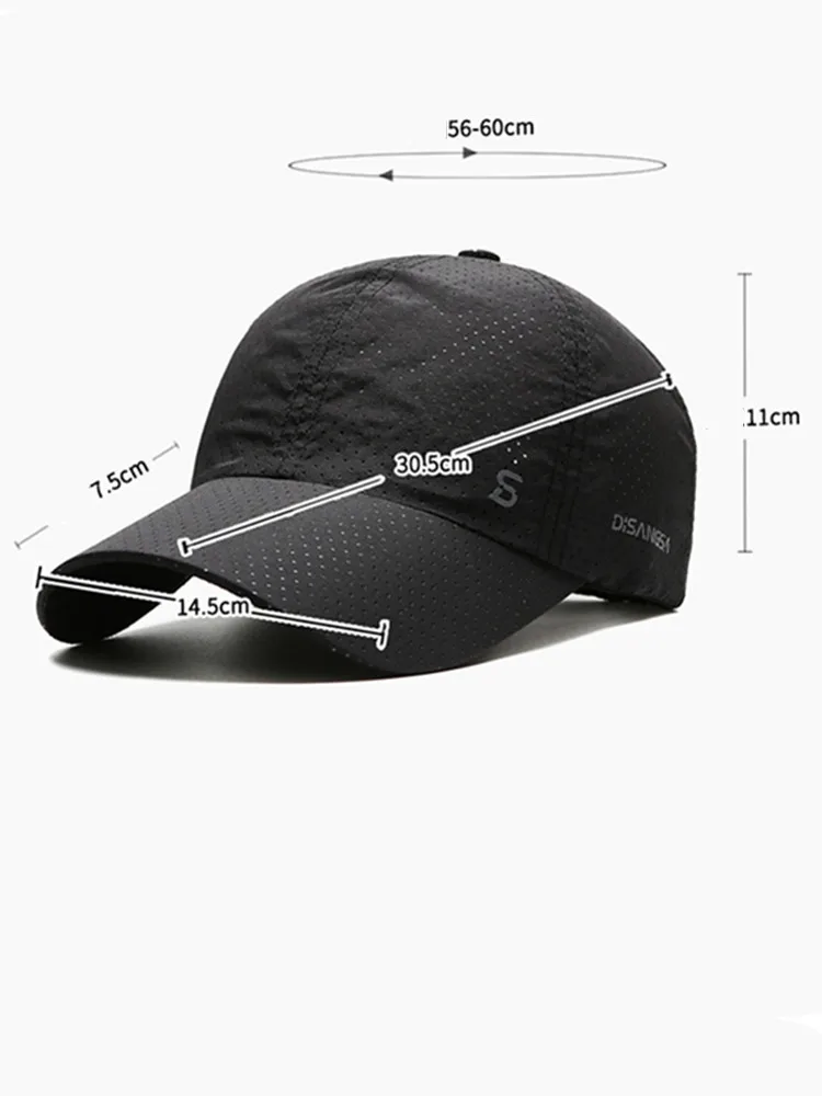 Quick-Dry & Breathable Outdoor Men's Sun Hat for Summer Fishing - Baseball Cap Style
