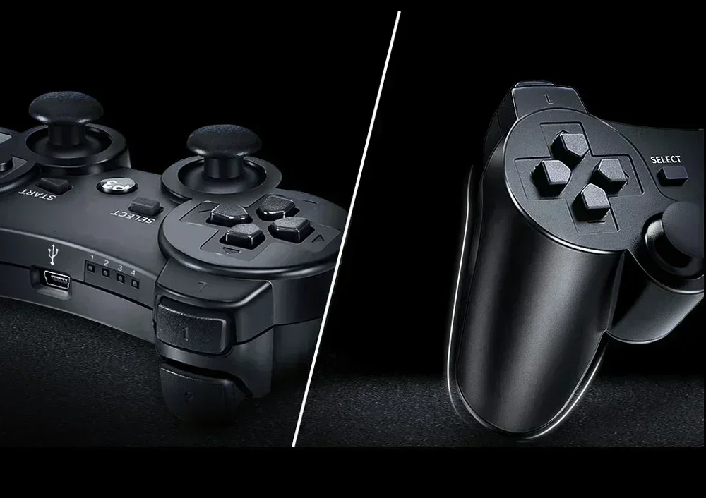 Bluetooth PS3 wireless gamepad gamepad vibration neutral wireless environmental protection ABS material snowflake button Perfect