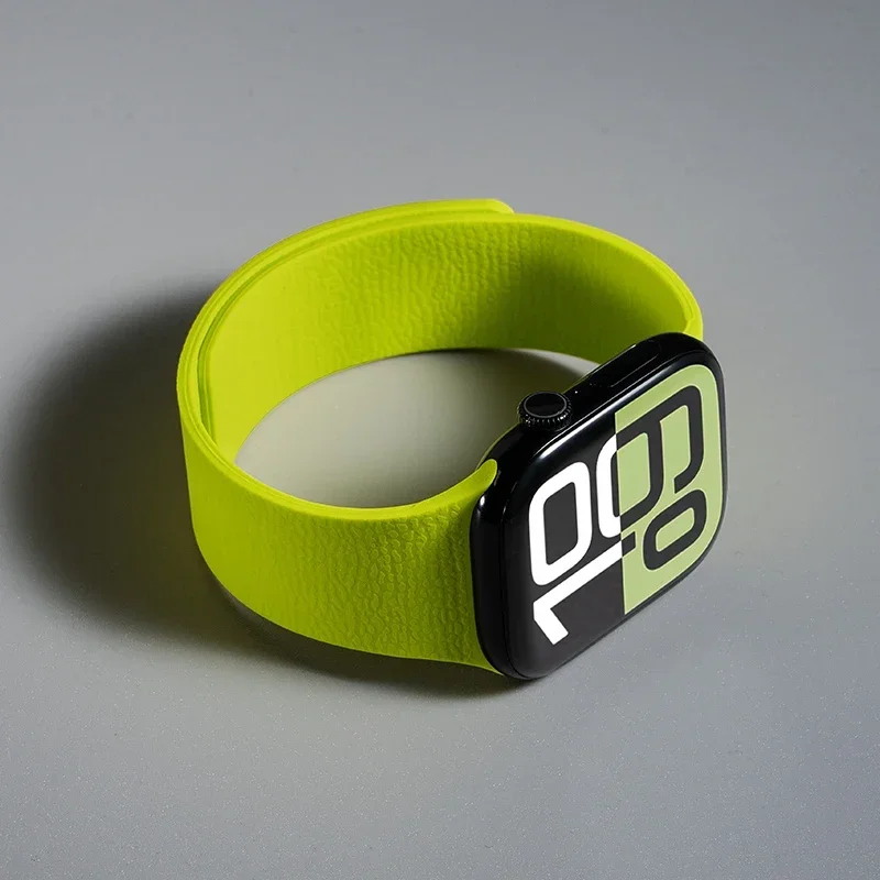 Silicone Magnetic Strap for Apple watch Bands 44mm 40mm 41mm 42mm 46mm 45mm 49mm correa iWatch Series 11 10 SE3 9 8 7 6 Ultra3 2