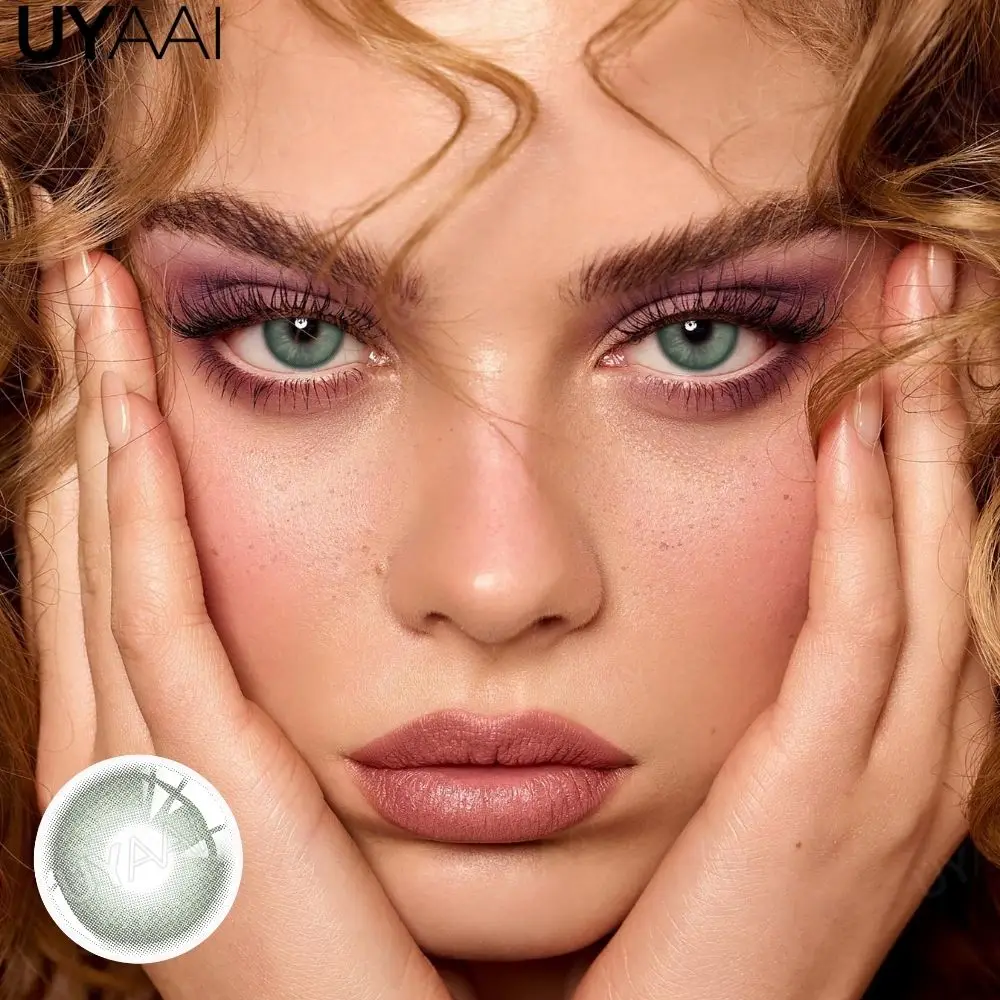 UYAAI Cleopatra Series Color Contact Lenses For Eye Brown Color Lens Blue Eyes Contact Makeup Beauty Colored Pupils Gray Natural