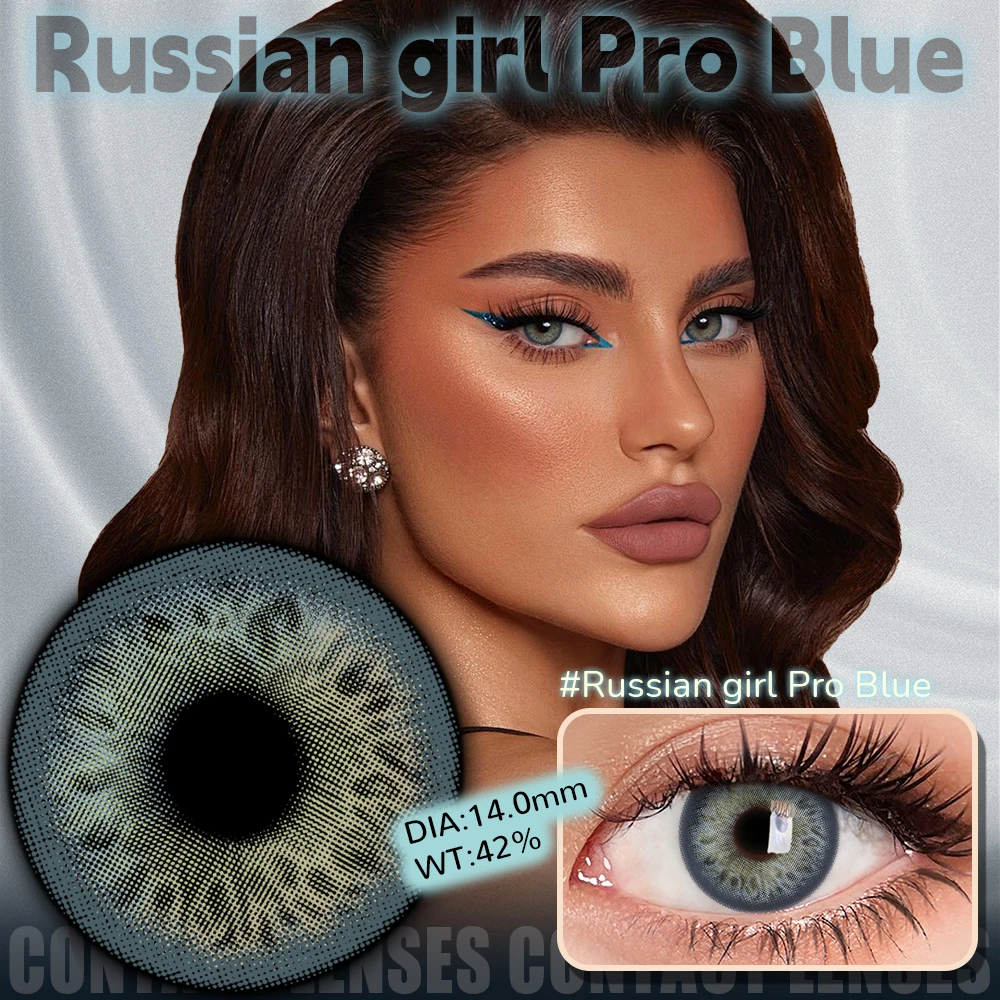 UYAAI Cleopatra Series Color Contact Lenses For Eye Brown Color Lens Blue Eyes Contact Makeup Beauty Colored Pupils Gray Natural