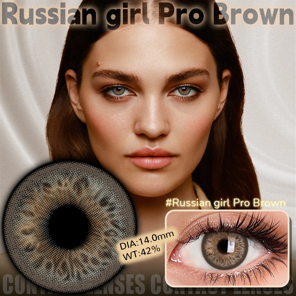 UYAAI Cleopatra Series Color Contact Lenses For Eye Brown Color Lens Blue Eyes Contact Makeup Beauty Colored Pupils Gray Natural