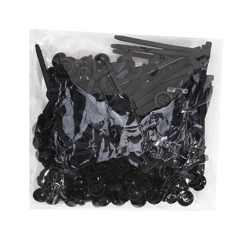 Universal Nylon Cable Tie Buckle Auto Fastener Screw Replacement Clip Car Fender Trunk Engine Guard Panel Wire Management Secure