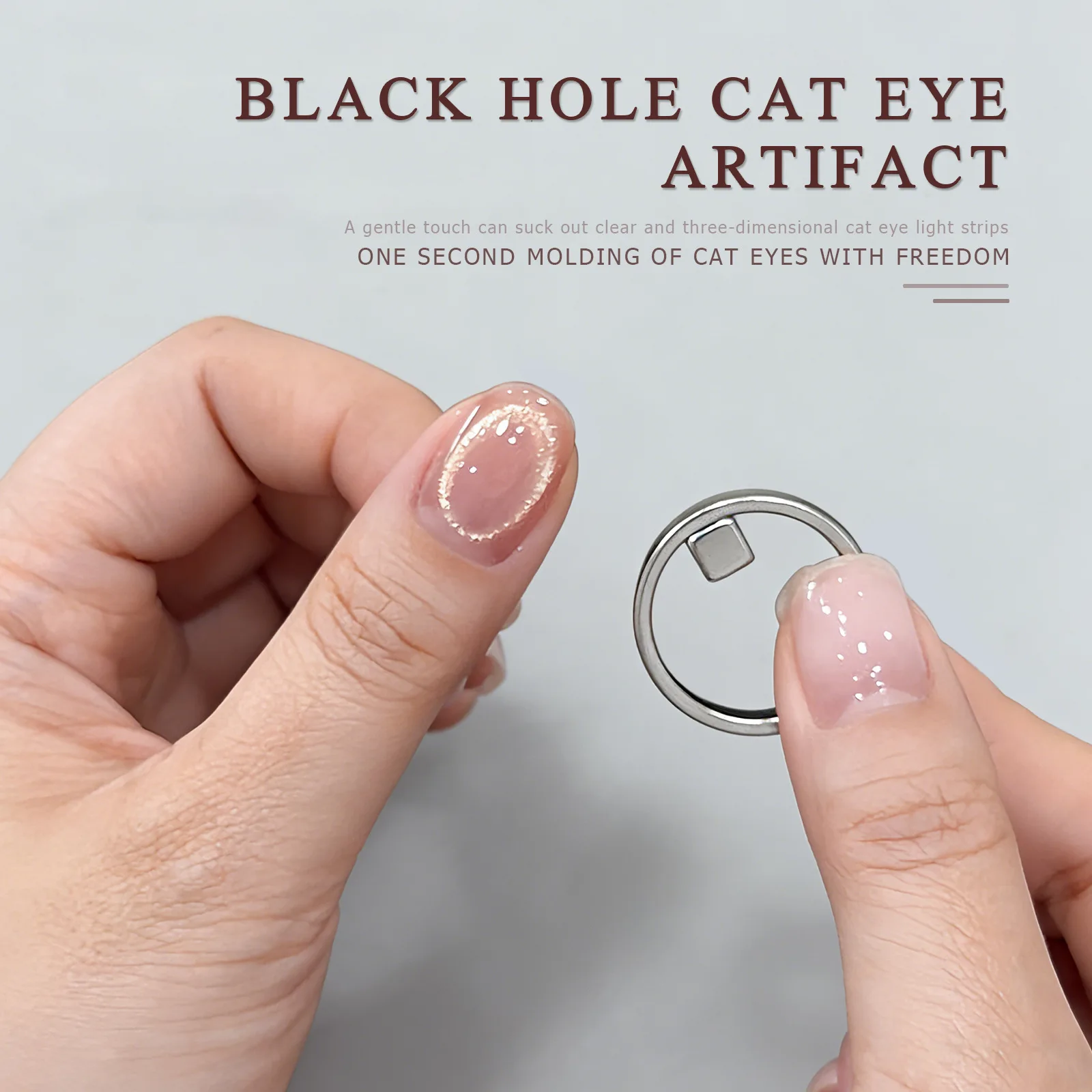 New Circular Cat Eye Nail Magnet Strong Nail Art Magnetic Gel Polish Guide Tool DIY Magnetic Nail Helper Manicure Design