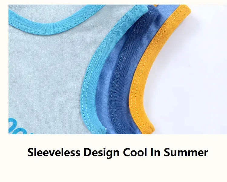 2PCS Children Sets Kids Clothes Vest Suit Summer Children Clothing Baby Cotton T-Shirts Shorts Tank Top Boys Girls Sleeveless