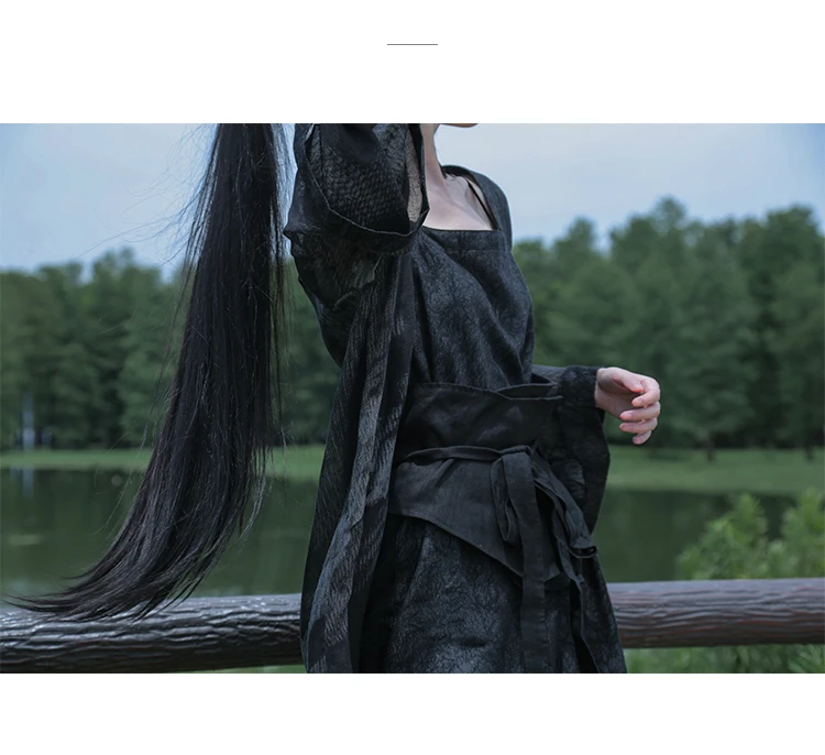 UMI MAO Spring New Style Of Moshu Homemade Irregular Wild Linen Girdle Female Chinese Style