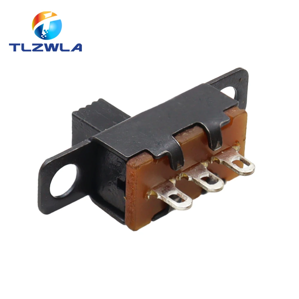 10PCS SS12F15 SS12F15VG4 Toggle Switch 3Pin 1P2T Slide Switch Handle High 4MM