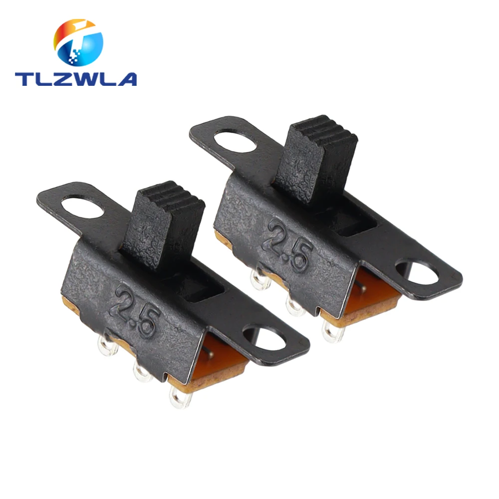 10PCS SS12F15 SS12F15VG4 Toggle Switch 3Pin 1P2T Slide Switch Handle High 4MM