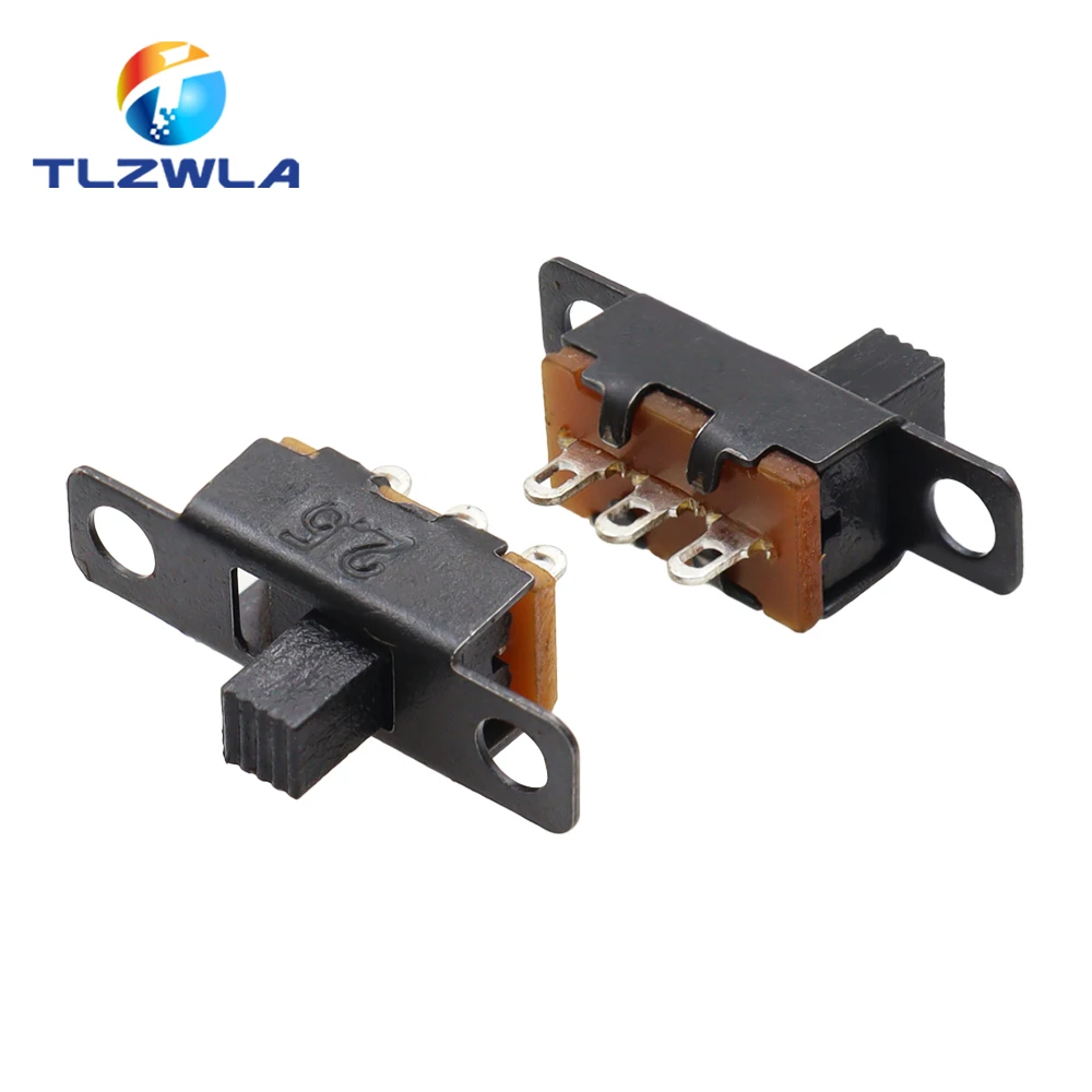 10PCS SS12F15 SS12F15VG4 Toggle Switch 3Pin 1P2T Slide Switch Handle High 4MM