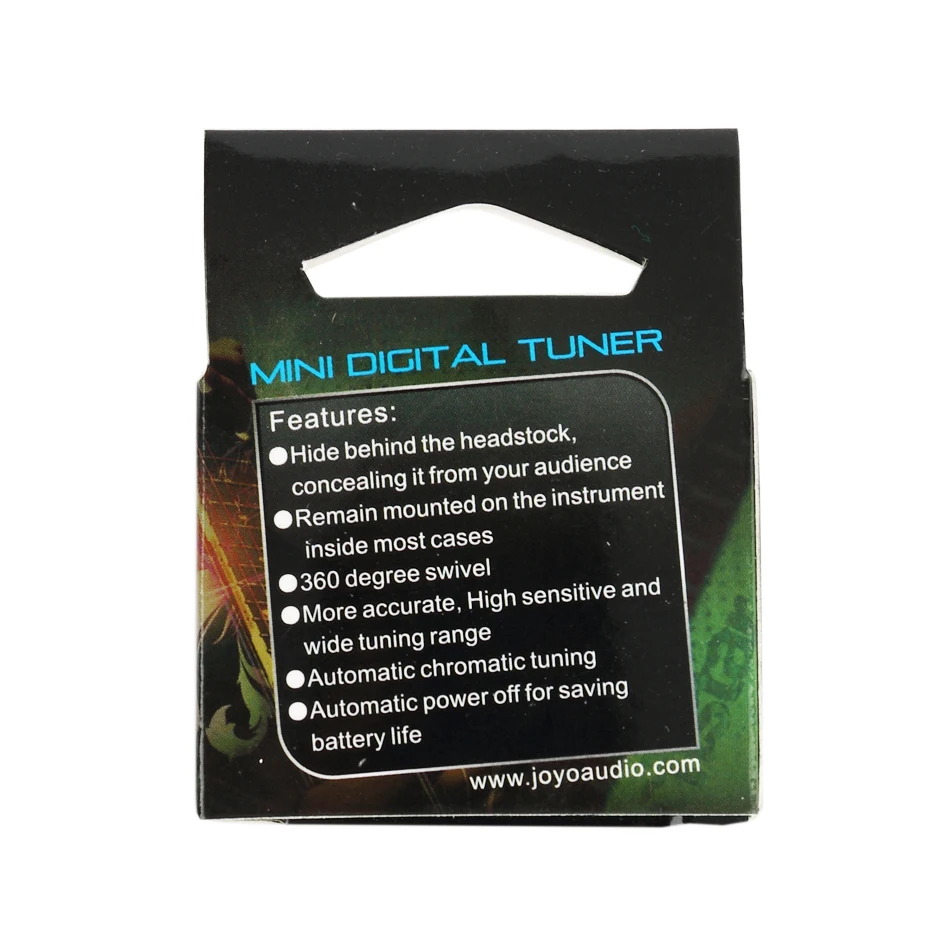 JT-306 Mini Guitar Tuner Digital LCD Clip On Tuner for Electric Acoustic Classic Guitar Chromatic Guitar Bass