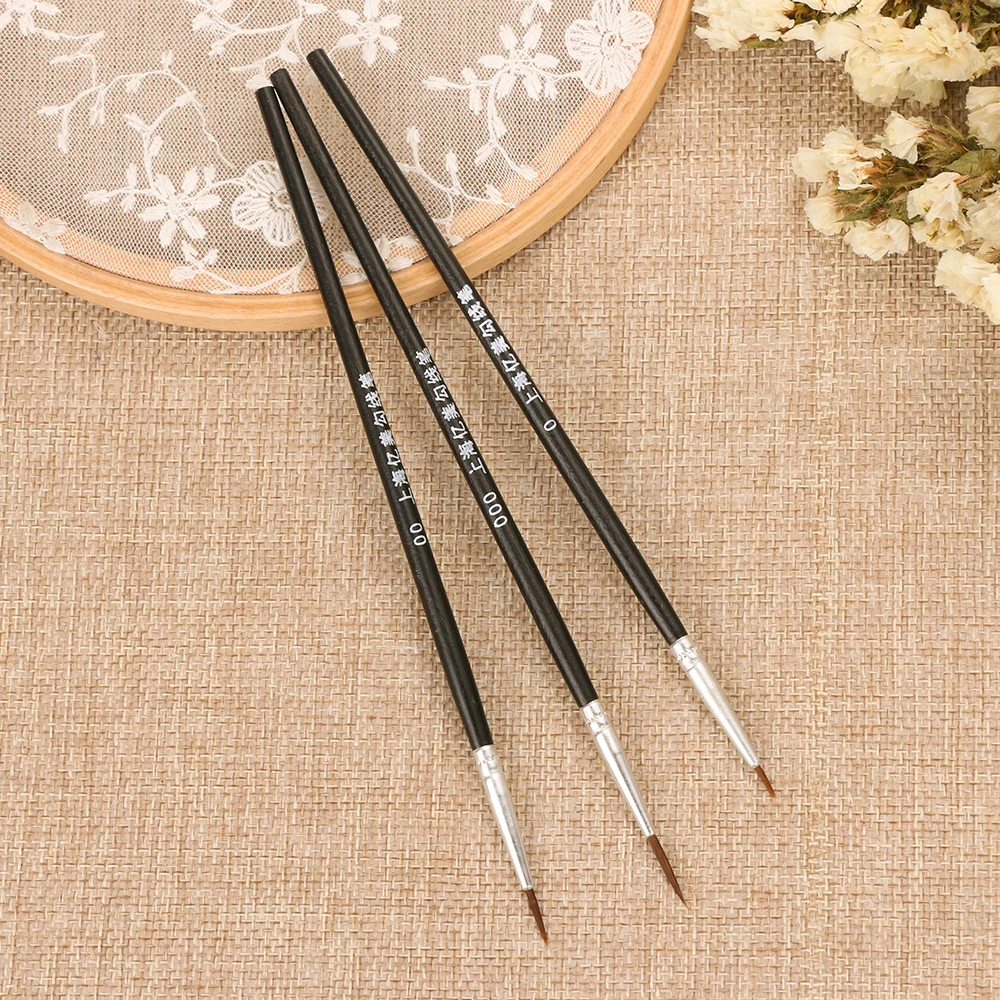 10Pcs Art Supplies Hand Painted Thin Hook Line Pen Drawing Art Pen Paint Brush Nylon Brush Acrylic Painting Pen Wholesale