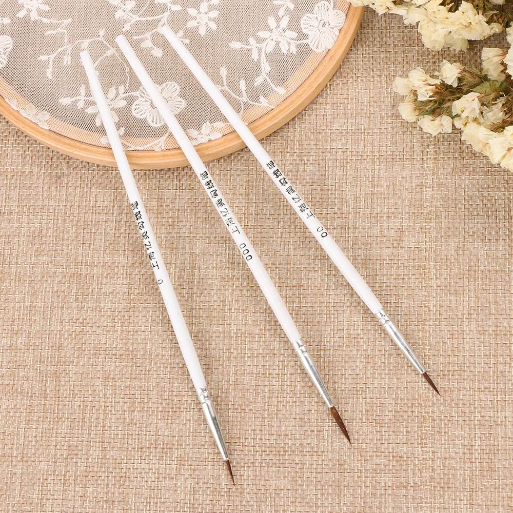 10Pcs Art Supplies Hand Painted Thin Hook Line Pen Drawing Art Pen Paint Brush Nylon Brush Acrylic Painting Pen Wholesale