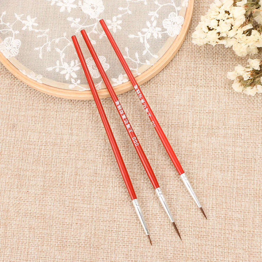 10Pcs Art Supplies Hand Painted Thin Hook Line Pen Drawing Art Pen Paint Brush Nylon Brush Acrylic Painting Pen Wholesale