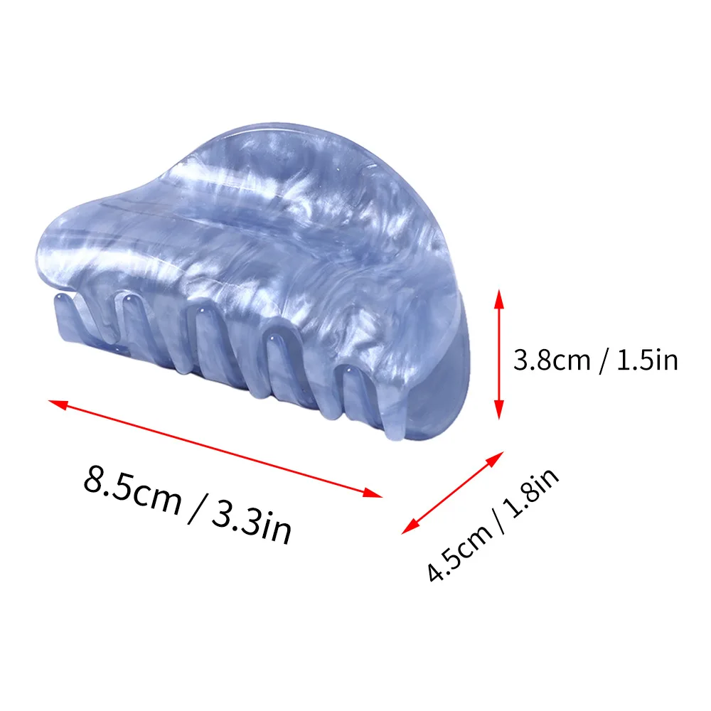 1PC Boutique Hair Clip Marble stripes  Acrylic Hairpins  Women Hair Crab Hair Claws Women Make UP Washing Tool Hair Accessories